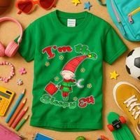 Christmas I'm The Sleepy Elf Kids T-Shirt thumb 3