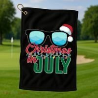 Christmas In July Golf Towel thumb 1