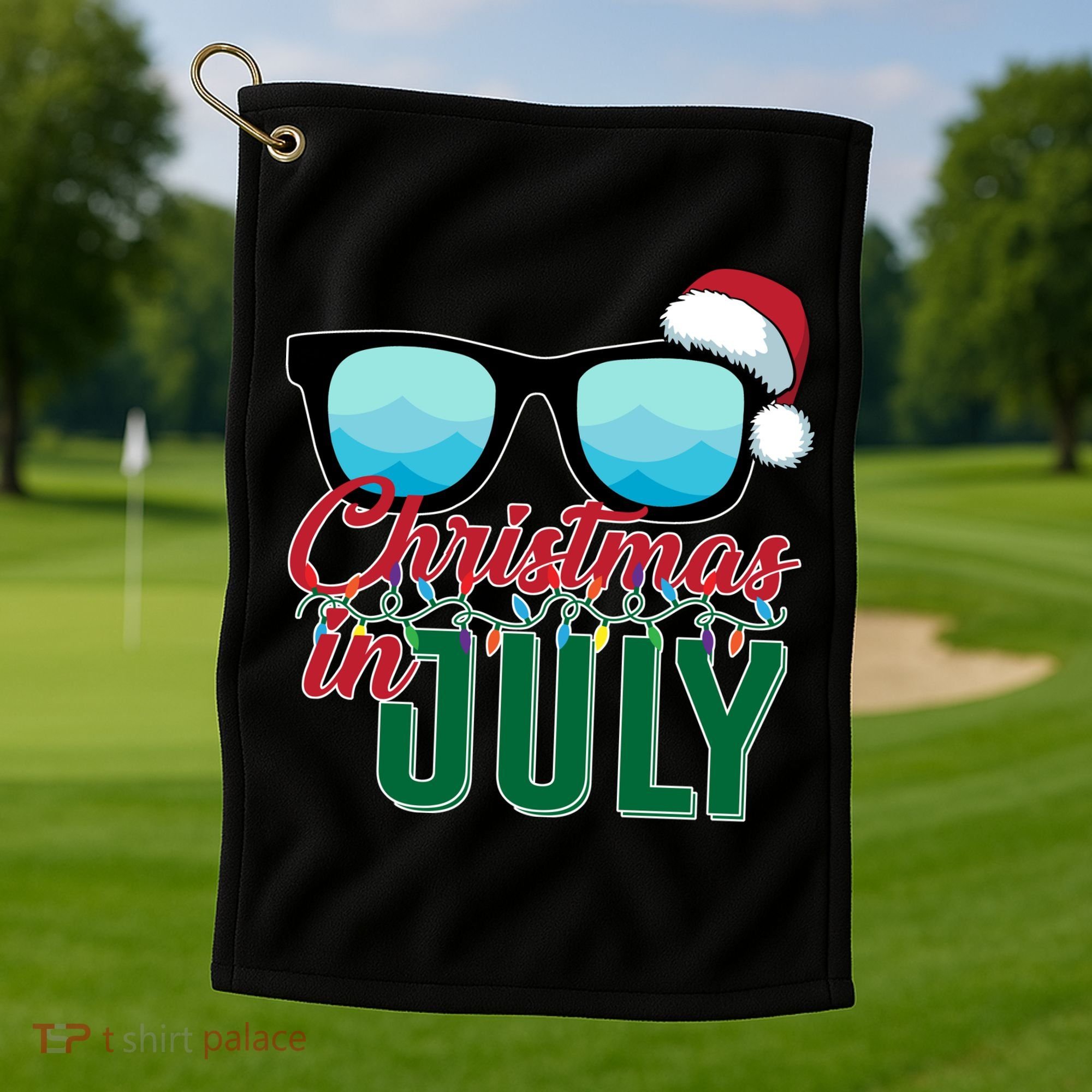 Christmas In July Golf Towel