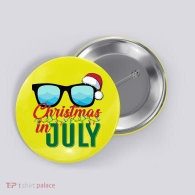 Christmas In July Button