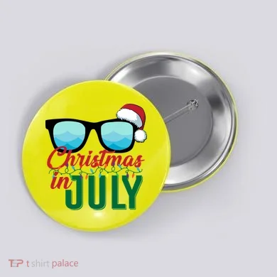 Christmas In July Button