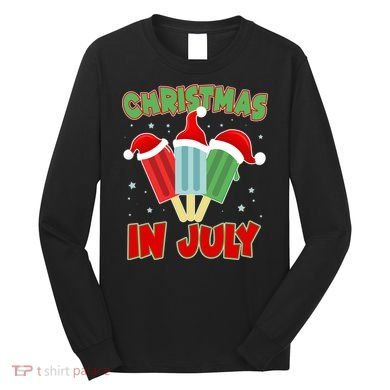 Christmas In July Festive Popsicles Long Sleeve Shirt