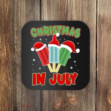Christmas In July Festive Popsicles Coaster