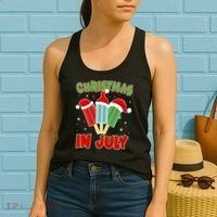 Christmas In July Festive Popsicles Women's Tank Top thumb 2