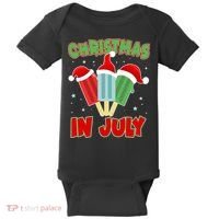 Christmas In July Festive Popsicles Baby Bodysuit thumb 0
