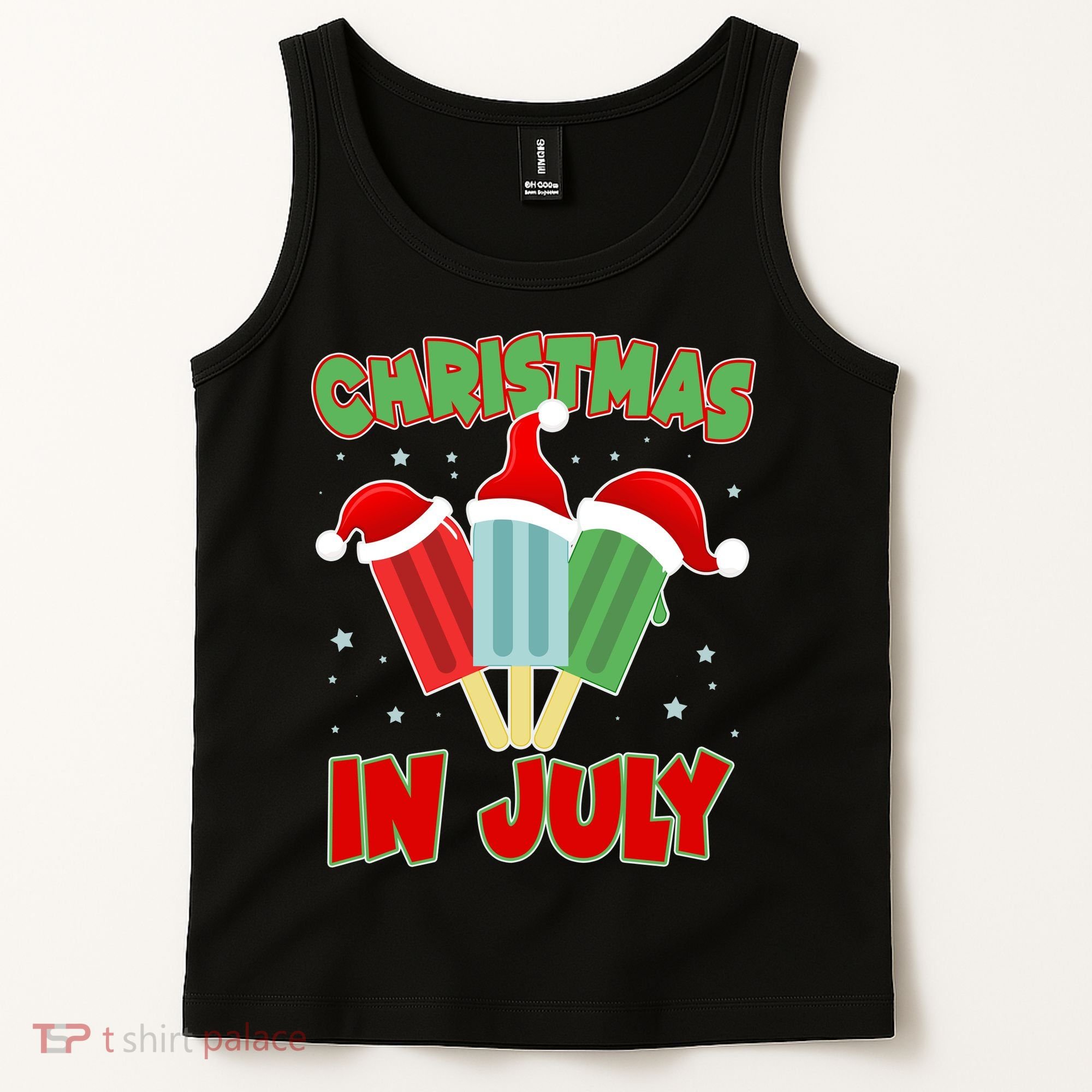Christmas In July Festive Popsicles Tank Top