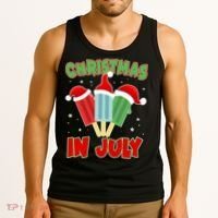 Christmas In July Festive Popsicles Tank Top thumb 3