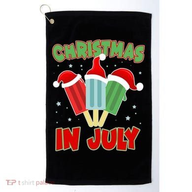 Christmas In July Festive Popsicles Golf Towel