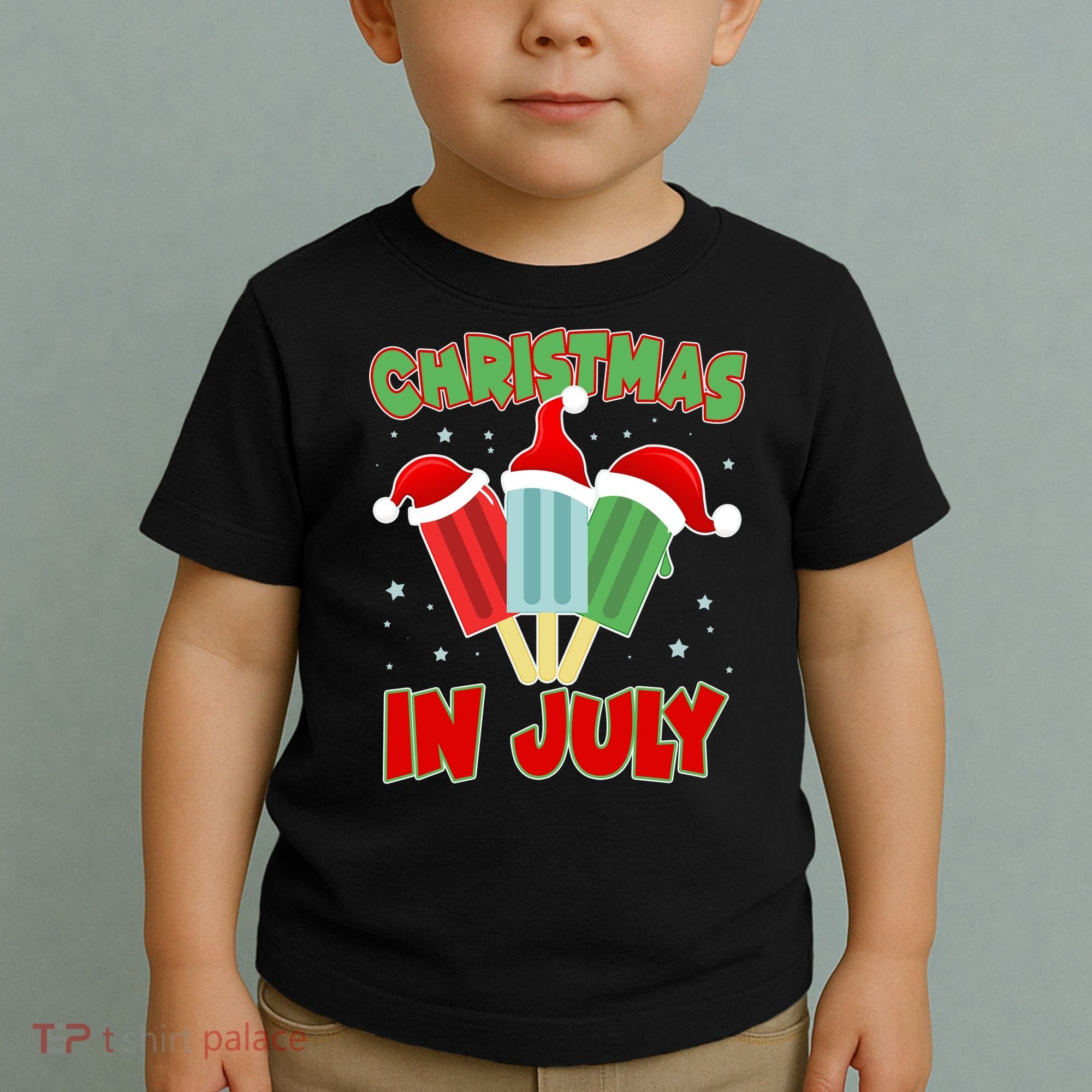 Christmas In July Festive Popsicles Toddler T-Shirt