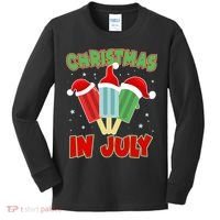 Christmas In July Festive Popsicles Kids Long Sleeve Shirt thumb 0