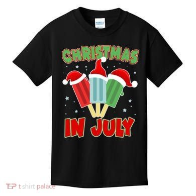 Christmas In July Festive Popsicles Kids T-Shirt