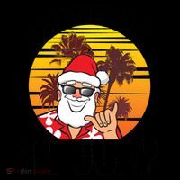 Christmas In July Retro Santa Sunset Coffee Mug thumb 5