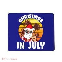 Christmas In July Retro Santa Sunset Mousepad thumb 0