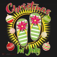 Christmas In July Summer Flip Flops Backpack thumb 2