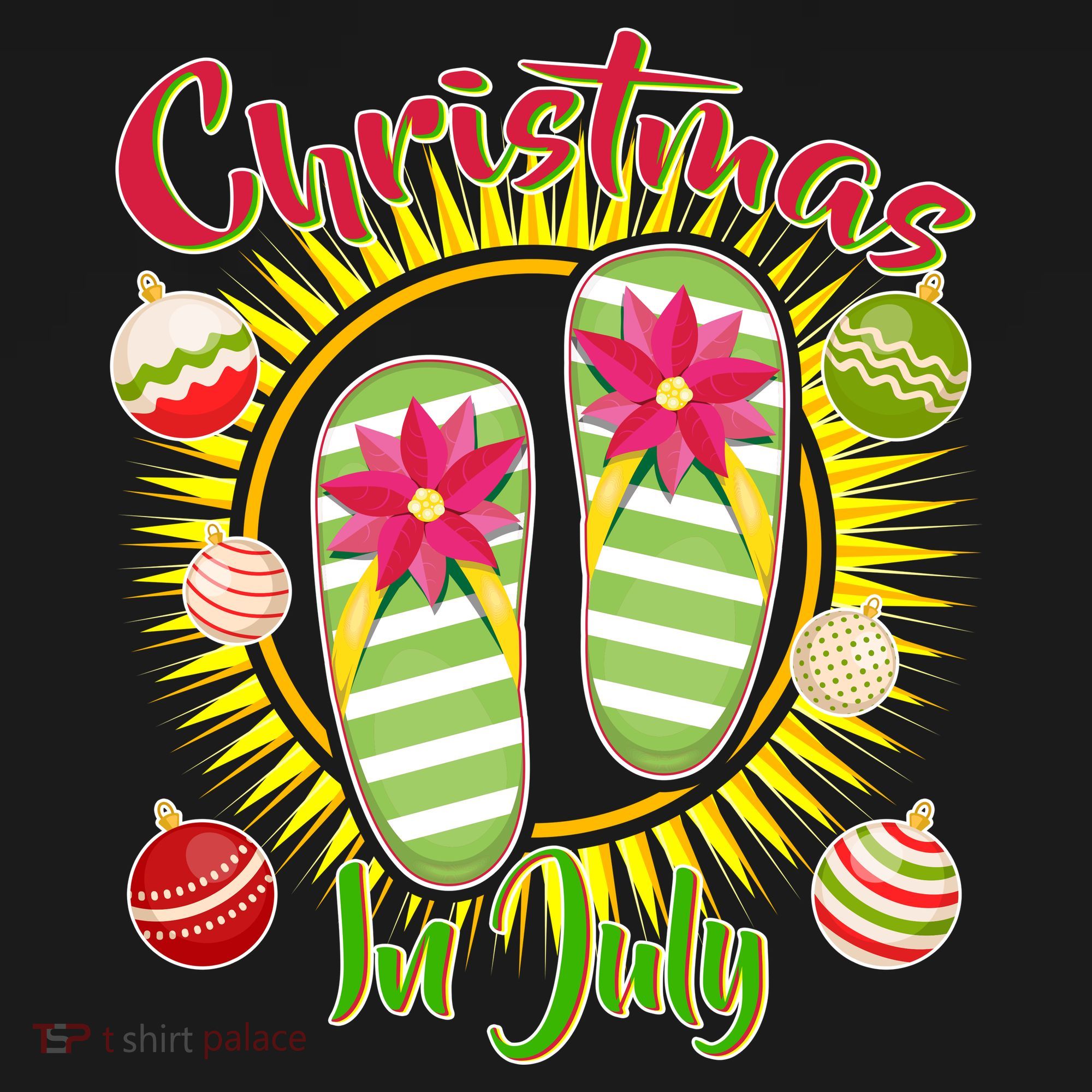 Christmas In July Summer Flip Flops Bucket Hat