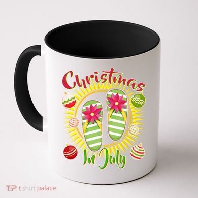 Christmas In July Summer Flip Flops Coffee Mug
