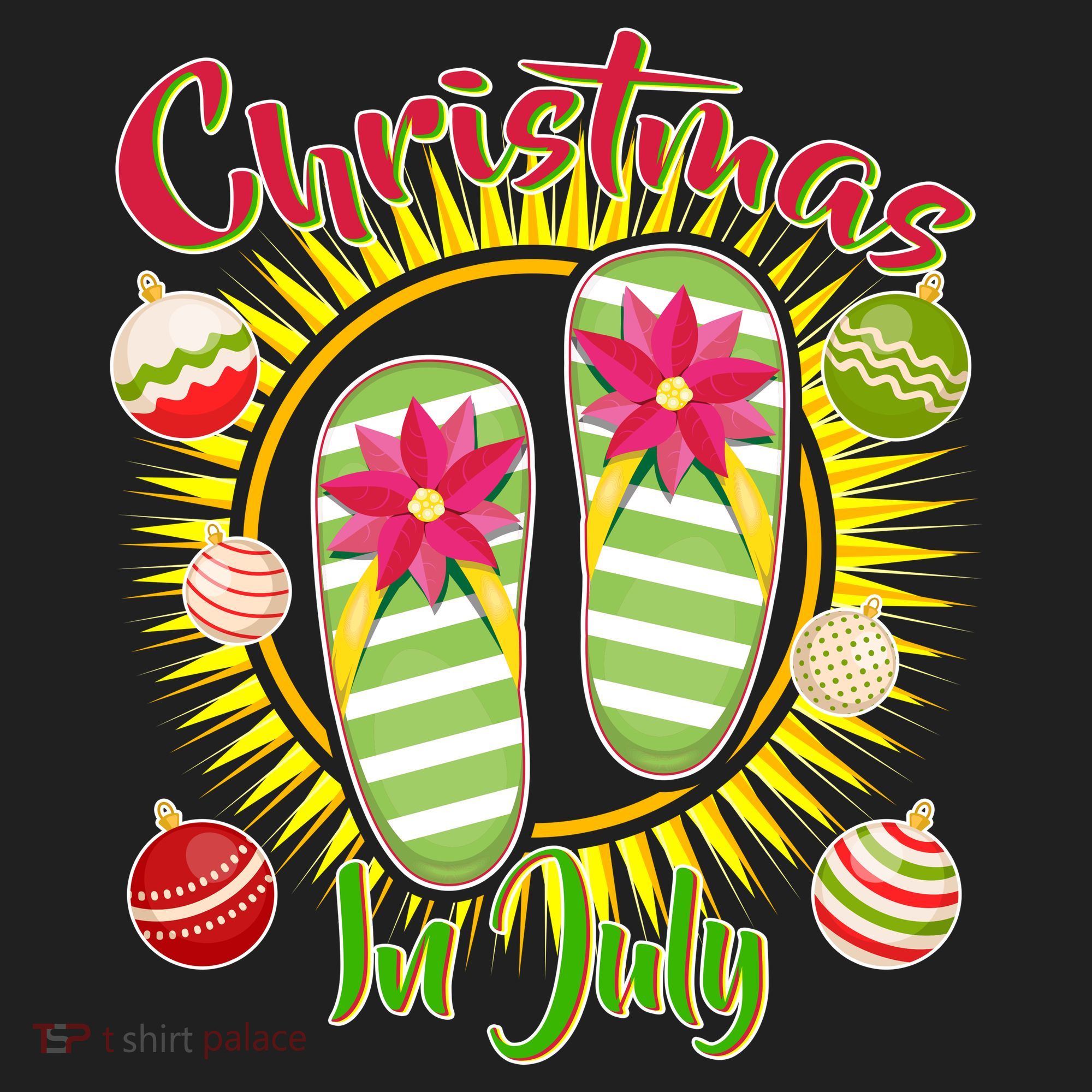 Christmas In July Summer Flip Flops Beanie