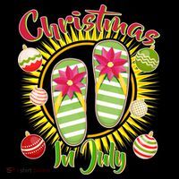 Christmas In July Summer Flip Flops Women's Tank Top thumb 5