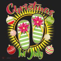 Christmas In July Summer Flip Flops Hat thumb 2