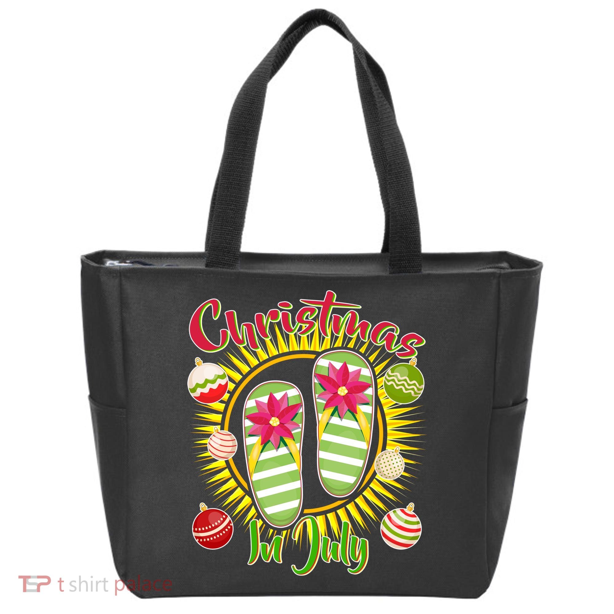 Christmas In July Summer Flip Flops Tote Bag