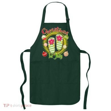 Christmas In July Summer Flip Flops Apron