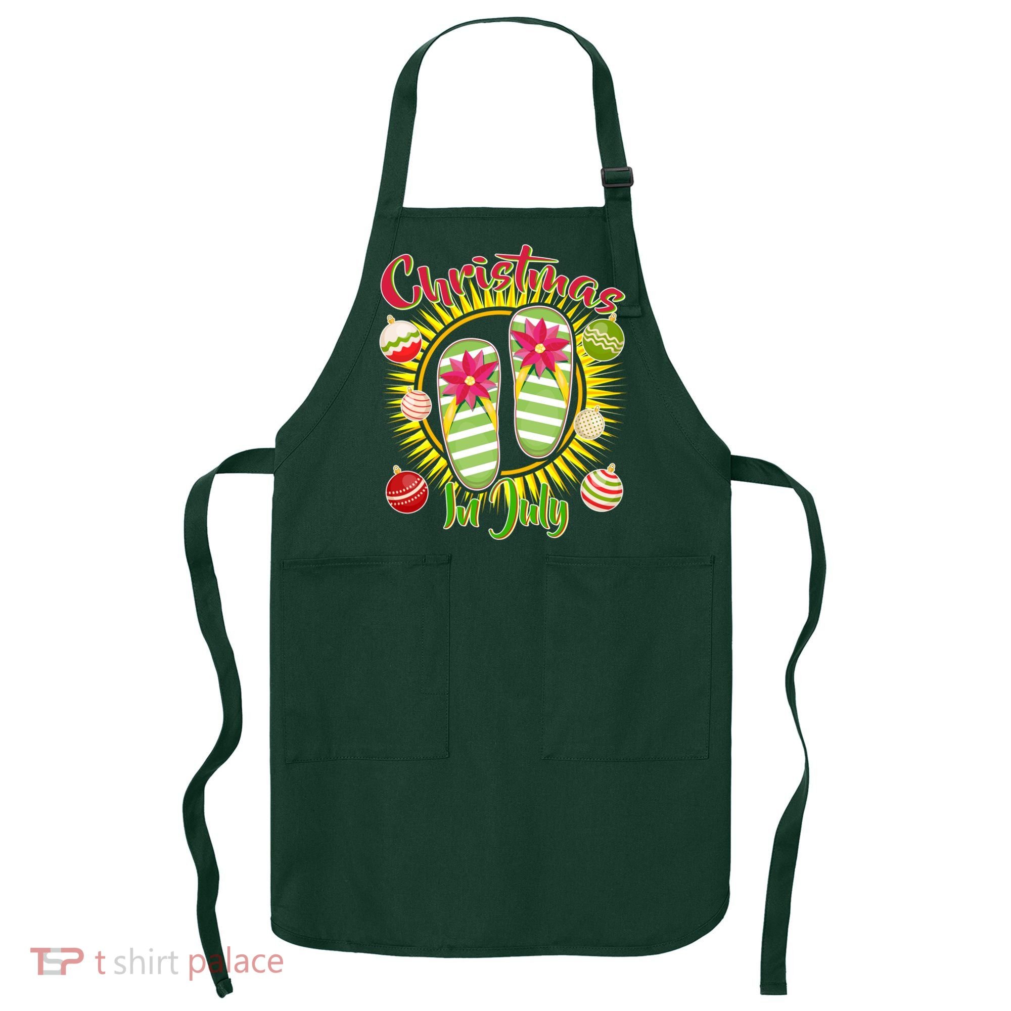 Christmas In July Summer Flip Flops Apron
