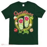 Christmas In July Summer Flip Flops T-Shirt thumb 0