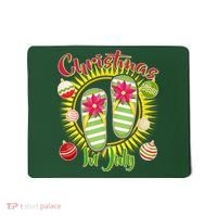 Christmas In July Summer Flip Flops Mousepad thumb 0