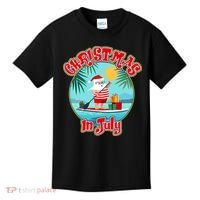 Christmas In July Surfer Santa Claus  Kids T-Shirt thumb 0