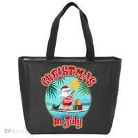 Christmas In July Surfer Santa Claus  Tote Bag thumb 0