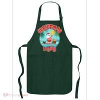 Christmas In July Surfer Santa Claus  Apron thumb 0