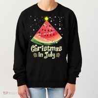 Christmas In July Watermellon Tree Women's Sweatshirt thumb 0