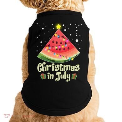 Christmas In July Watermellon Tree Doggie Tank