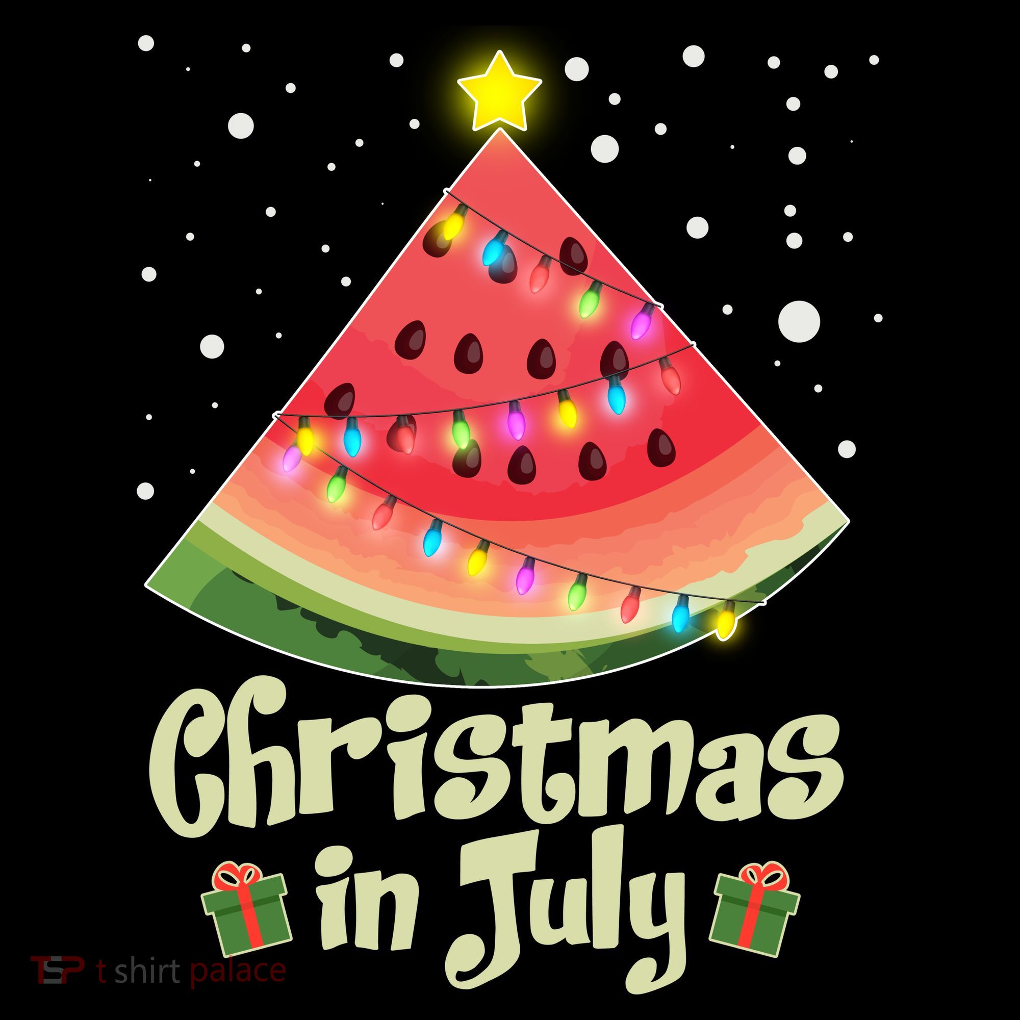 Christmas In July Watermellon Tree Women's Hoodie
