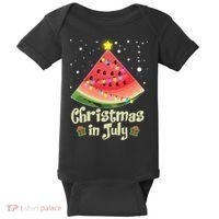 Christmas In July Watermellon Tree Baby Bodysuit thumb 0