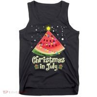 Christmas In July Watermellon Tree Tank Top thumb 0