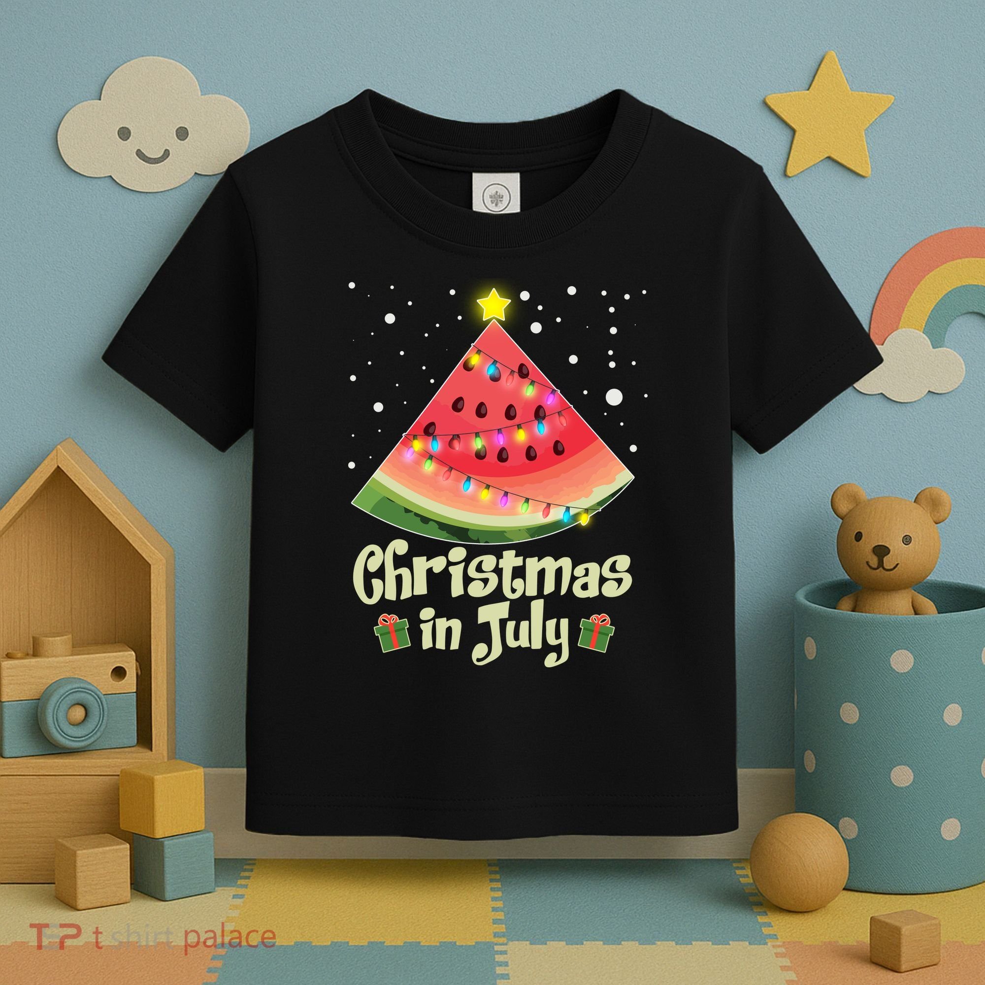 Christmas In July Watermellon Tree Toddler T-Shirt