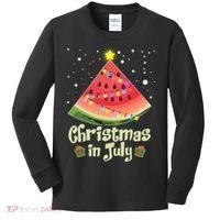 Christmas In July Watermellon Tree Kids Long Sleeve Shirt thumb 0