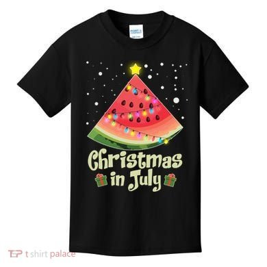 Christmas In July Watermellon Tree Kids T-Shirt