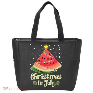 Christmas In July Watermellon Tree Tote Bag