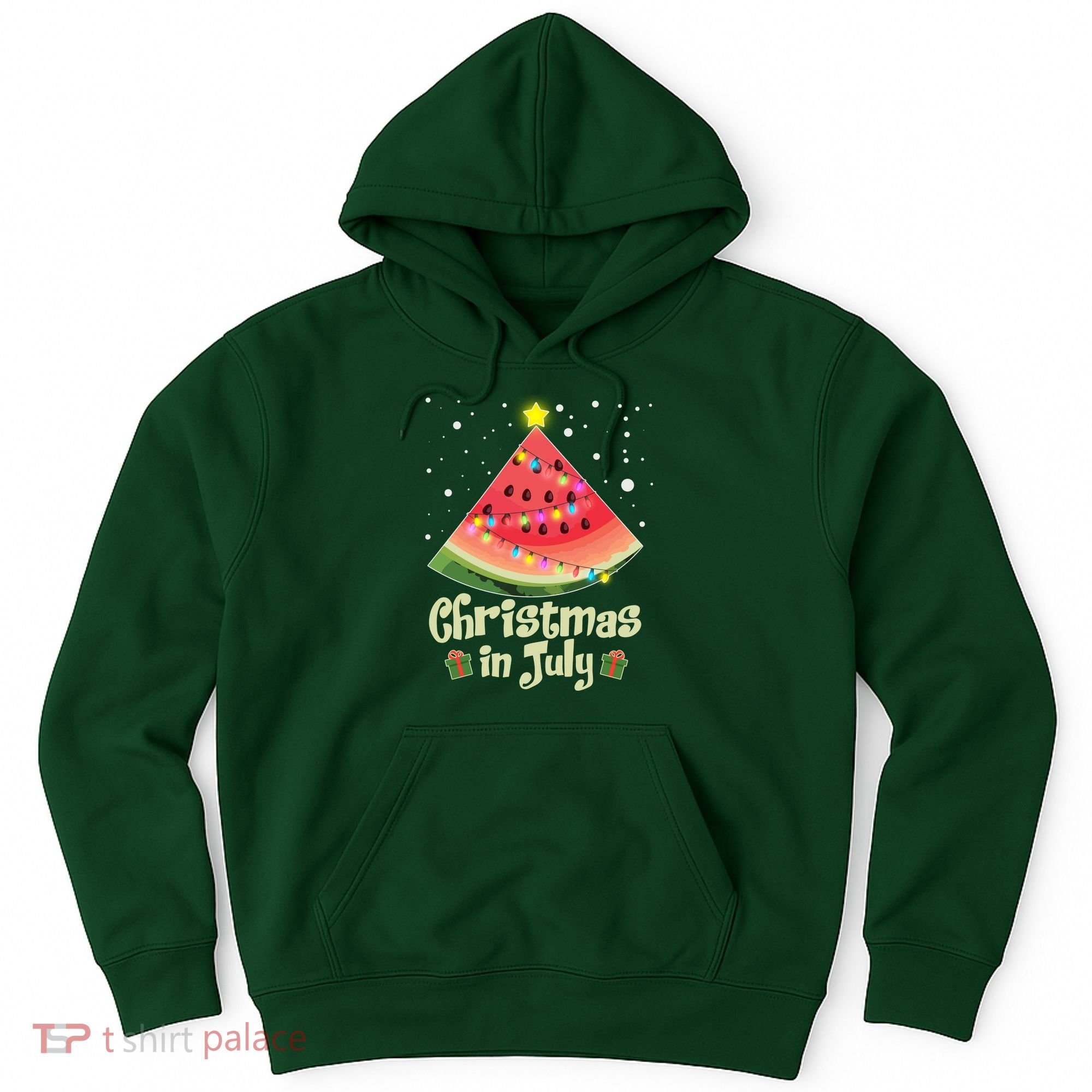 Christmas In July Watermellon Tree Hoodie