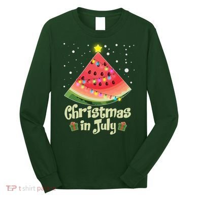 Christmas In July Watermellon Tree Long Sleeve Shirt