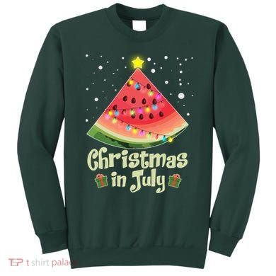 Christmas In July Watermellon Tree Sweatshirt