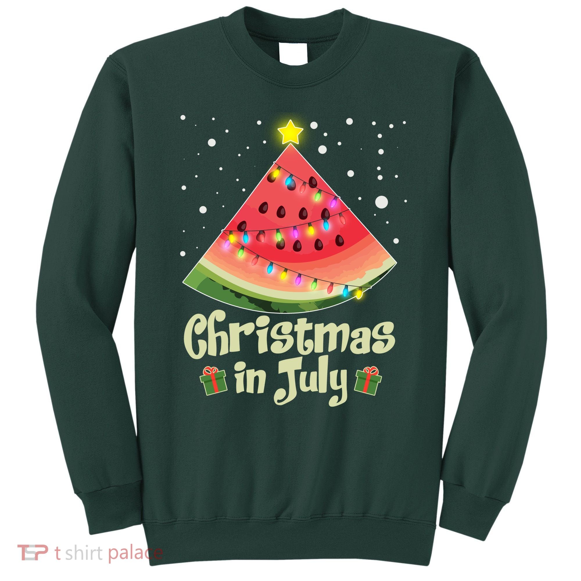 Christmas In July Watermellon Tree Sweatshirt