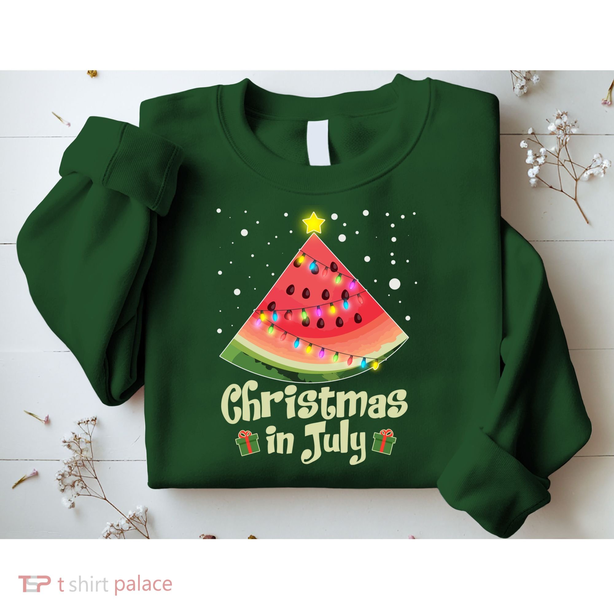 Christmas In July Watermellon Tree Sweatshirt