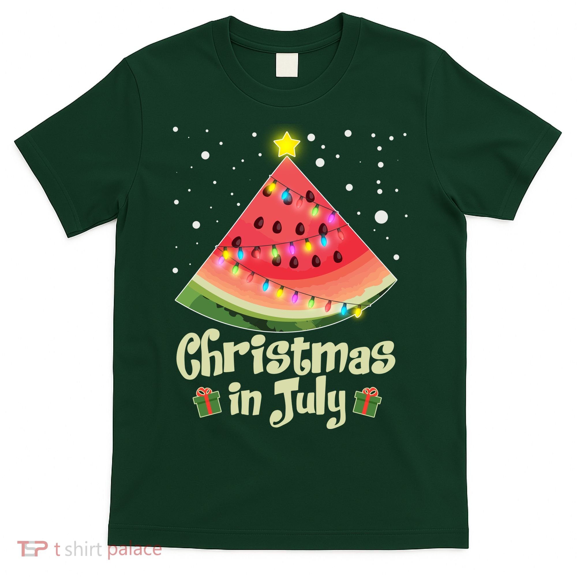 Christmas In July Watermellon Tree T-Shirt