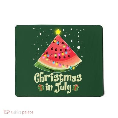 Christmas In July Watermellon Tree Mousepad