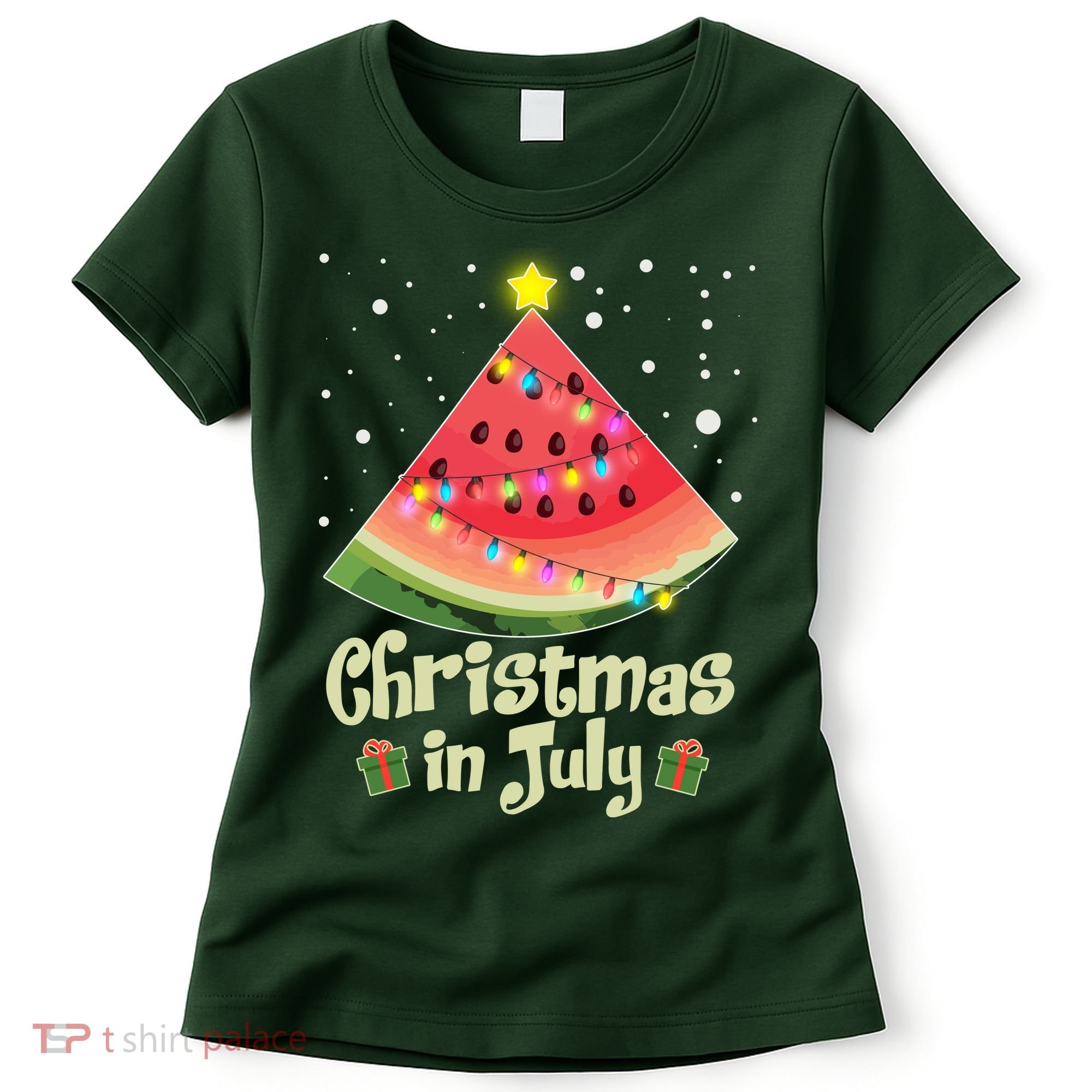 Christmas In July Watermellon Tree Women's T-Shirt