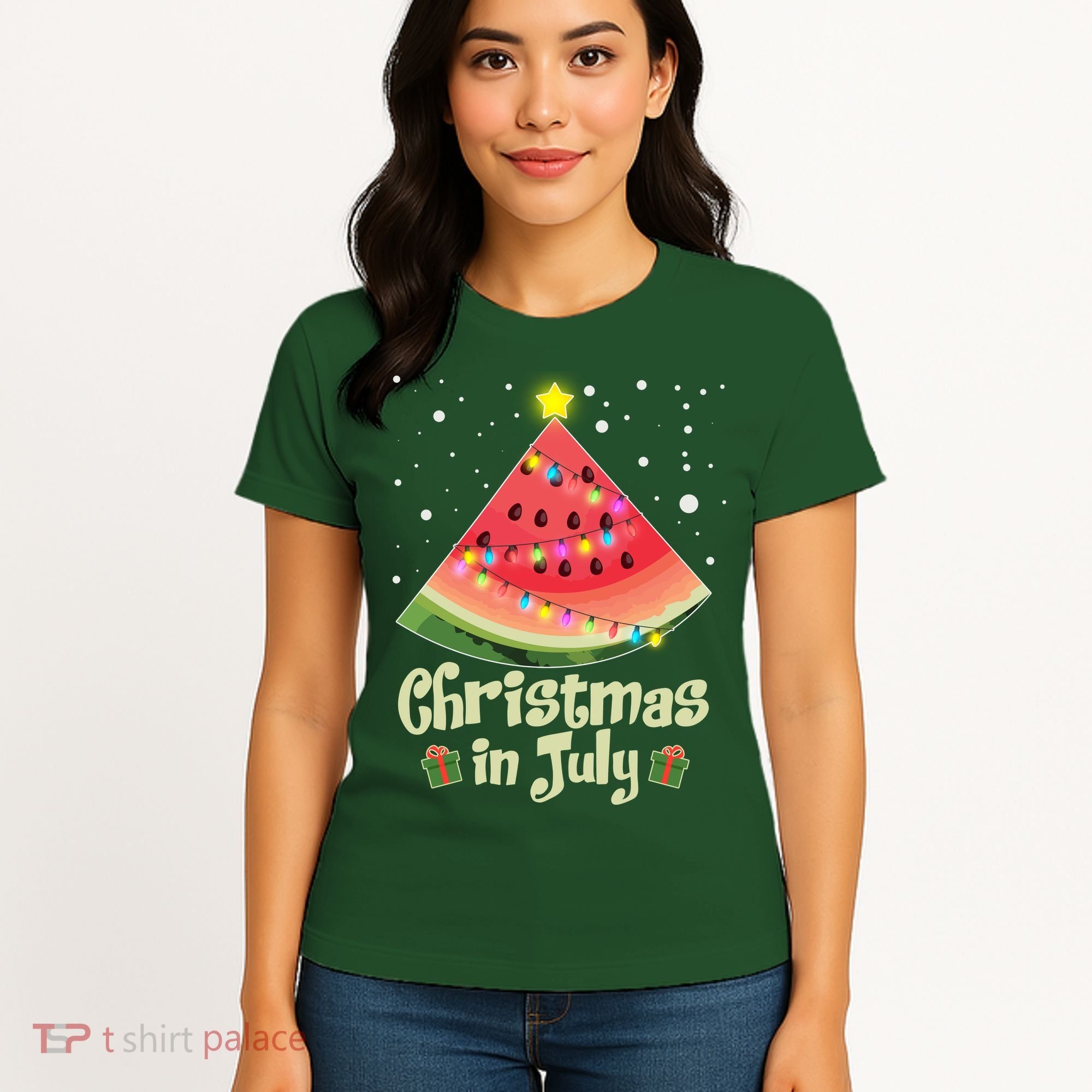 Christmas In July Watermellon Tree Women's T-Shirt
