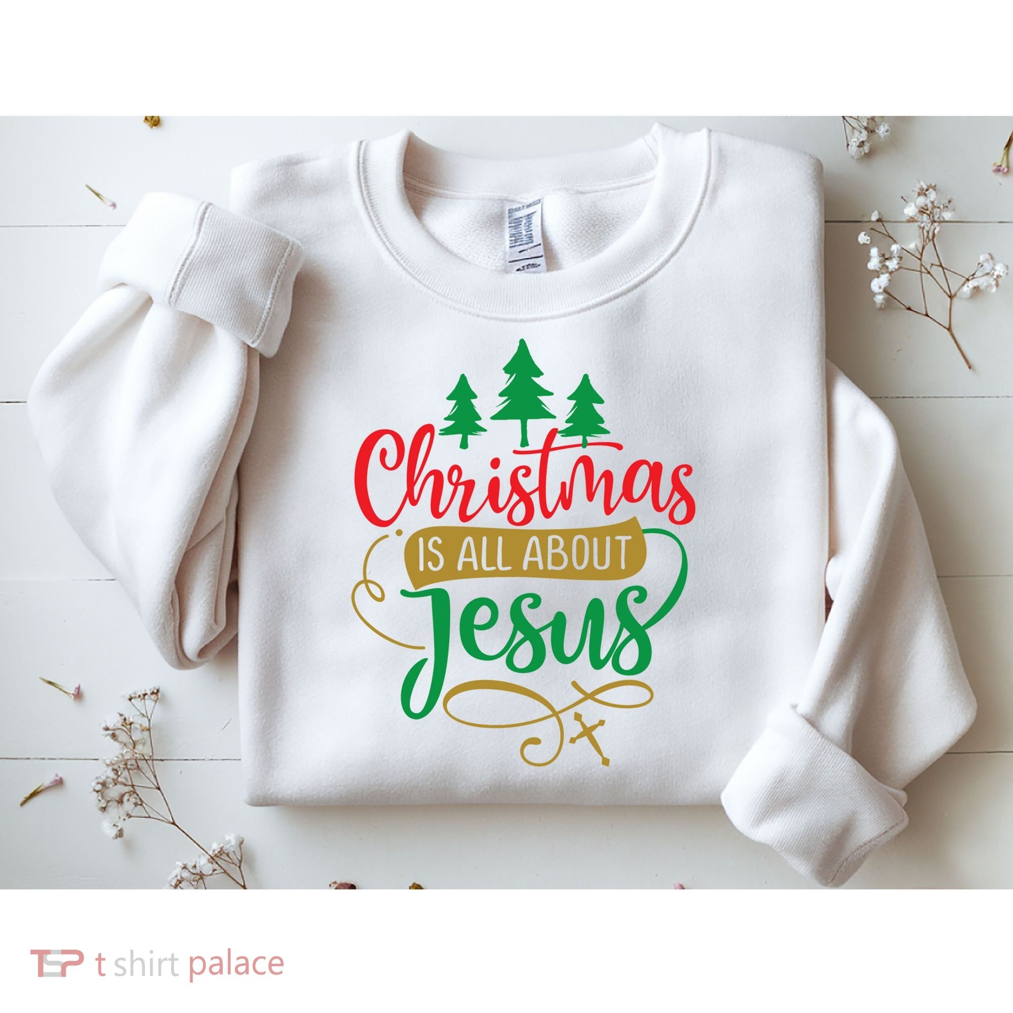 Christmas Is All About Jesus Birthday Christian Sweatshirt